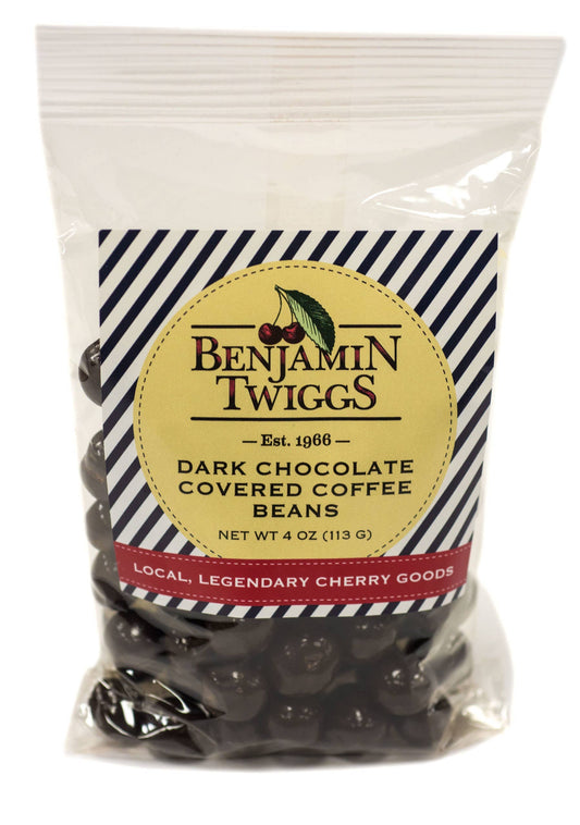 Dark Chocolate Covered Coffee Beans - 4 oz